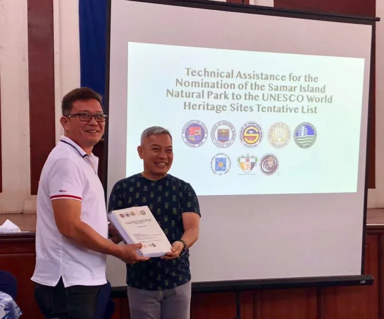 USTGS-CCCPET turns over report for Samar Island Natural Park nomination as world heritage site